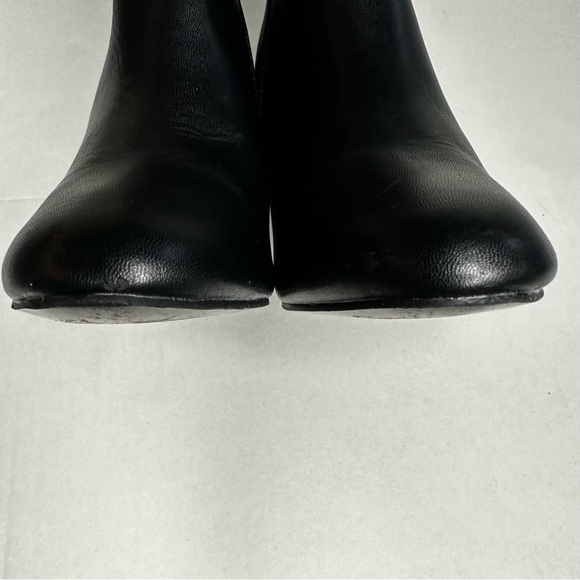 Miss Lola Chunky Block Heel Ankle Boots Black Women’s Size 7.5 - Picture 11 of 13